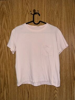 Everlane Pale Pink Tee with Pocket